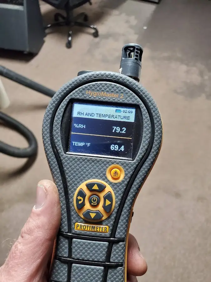 Moisture meter humidity assessment for Mold Remediation & Removal in South Fayette